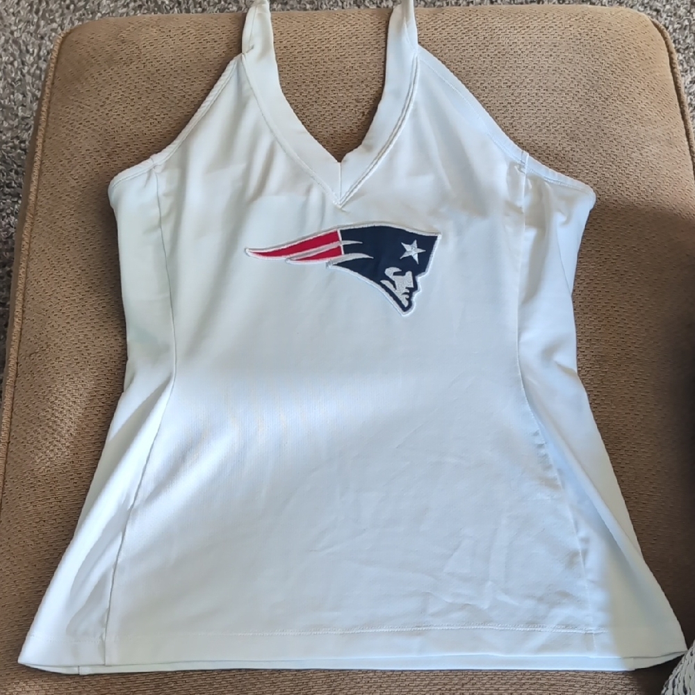 NFL White and Blue Fitted Tank Top